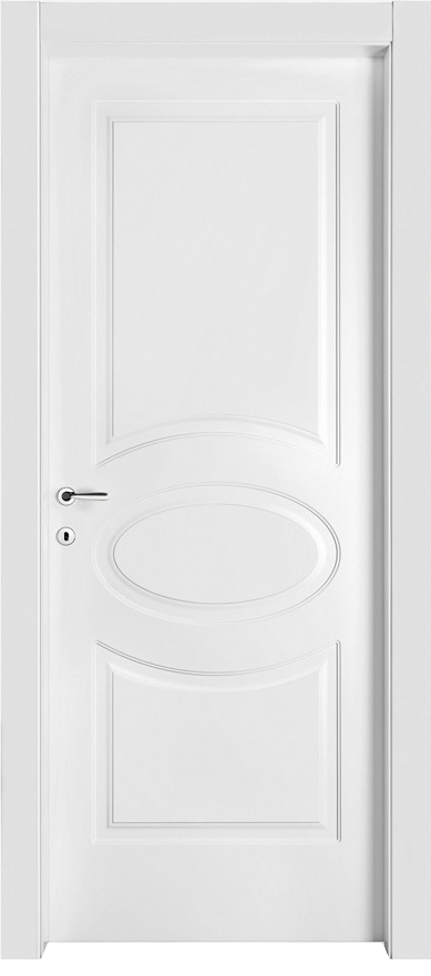 Porta interna Serie Alpina Pantografata laccata bianca ovale - BiEsse Group Catania