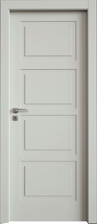 Porta interna Serie Alpina Pantografata laccata bianca 4 bugne - BiEsse Group Catania