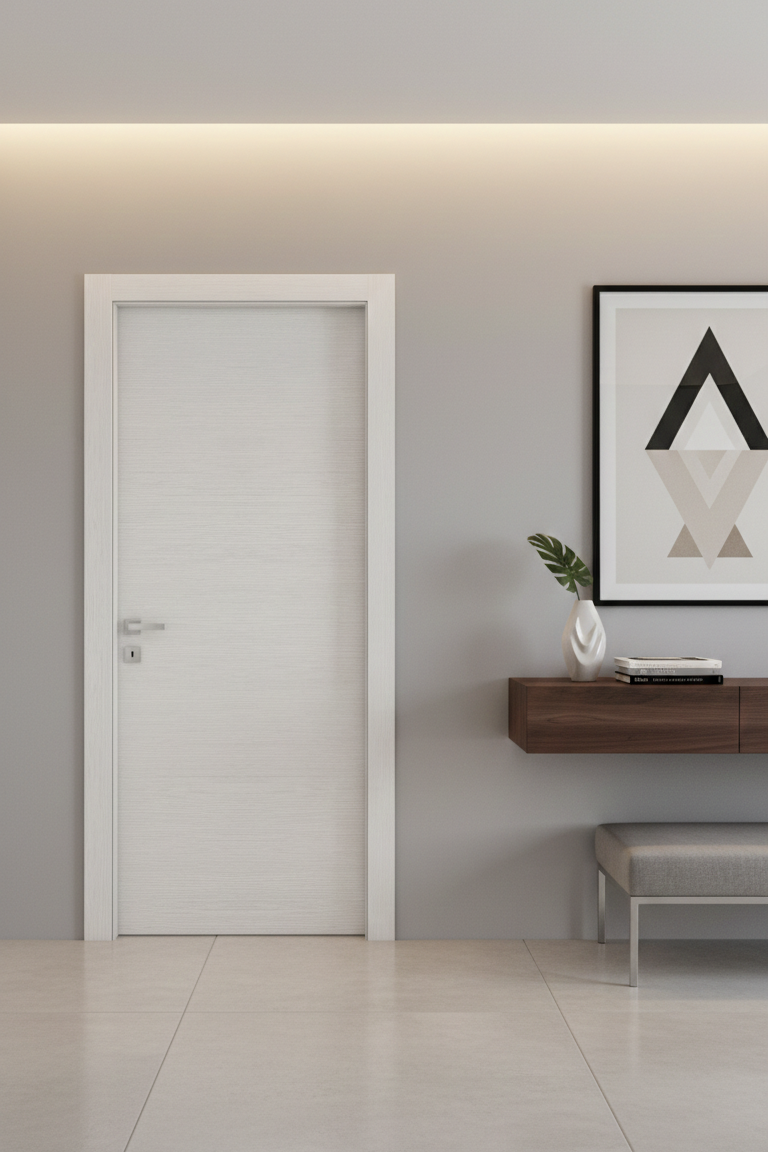 Porta interna Serie Canyon in laminato Palissandro White - Biesse Group